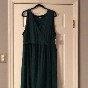 Maternity - Sleeveless v-neck dress